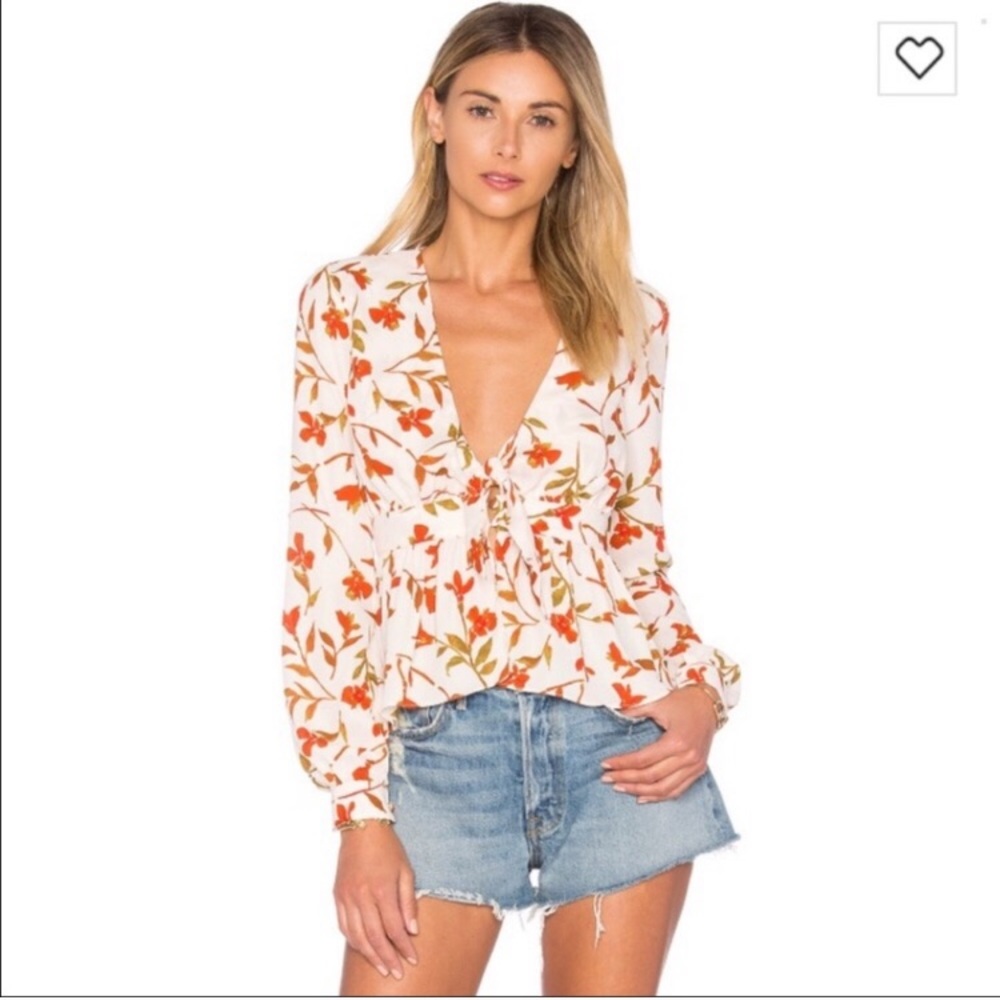 Revolve Lovers & Friends Hermosa Blouse XS